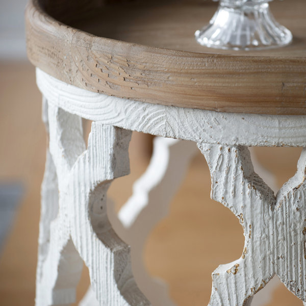 Laurel Foundry Modern Farmhouse Schlenker 23'' Tall Solid Wood Tray Top